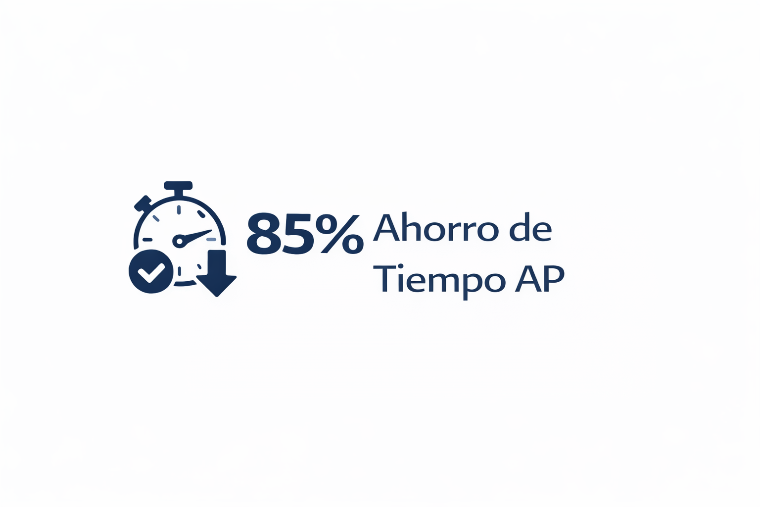 KPI 85% Ahorro de Tiempo AP